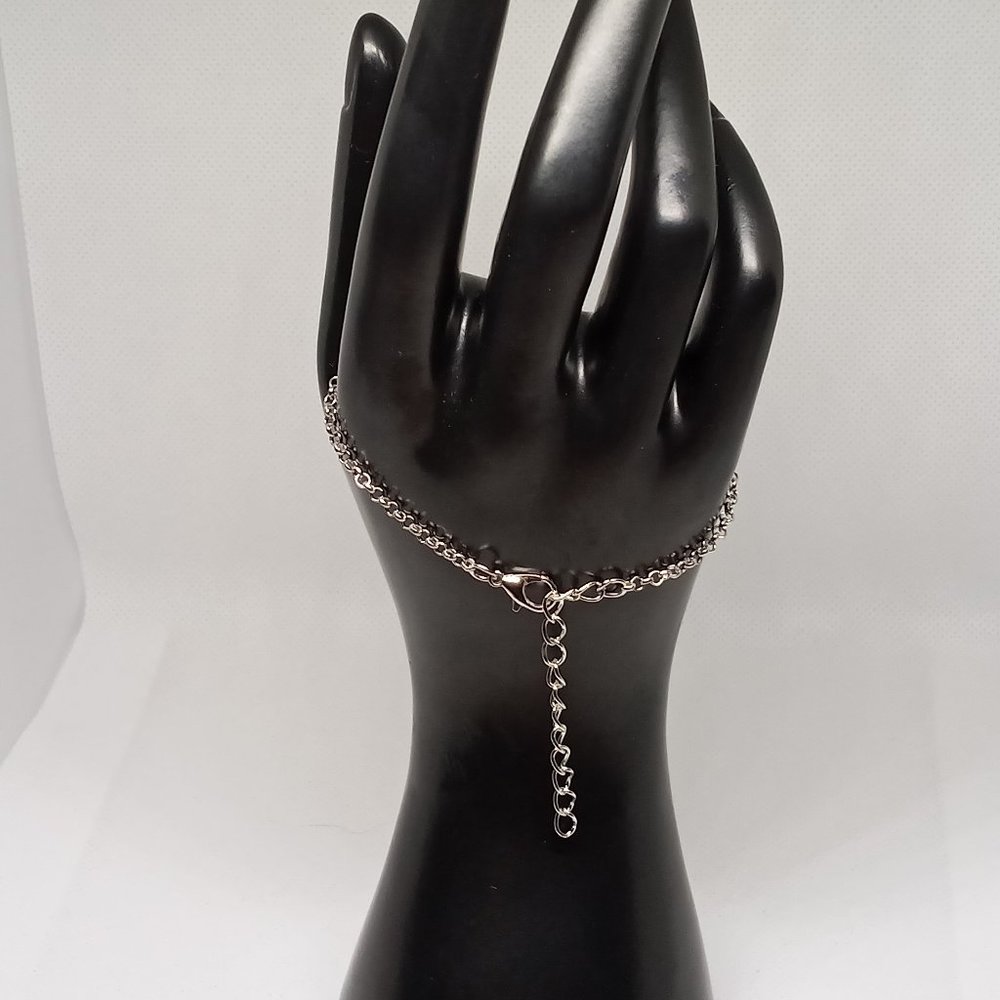 Stainless Steel Bracelet with Open Ring Pendant Jewelry #5 - Picture 5 of 8
